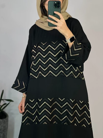 مانتو کفتان مشکی ماهلی