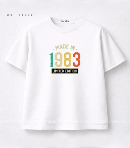 تیشرت باکسی یونیسکس طرح 1983 کد 1506