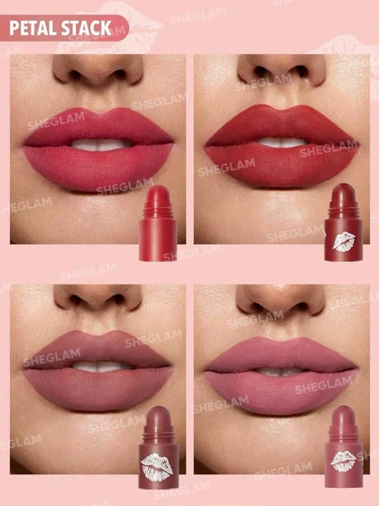 رژ لب جامد 4 طبقه شیگلم | SHEGLAM Multi-Layer Lipstick Stack