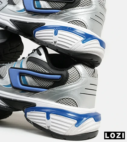 کفش کتانی مردانه نقره ای طوسی آبی DIESEL S-SERENDIPITY SPORT مدل 5816