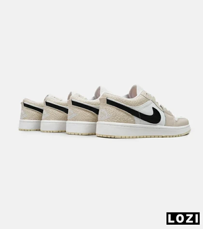 کفش کتانی مردانه سفید کرم نایک NIKE jordan 1