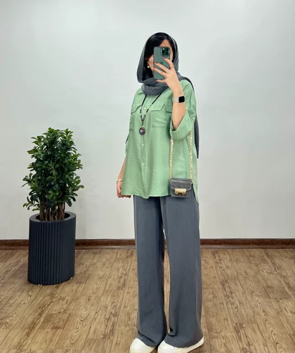 شومیز دکمه دار درناز 1