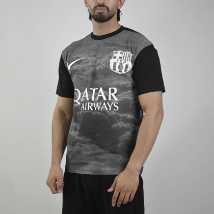 تیشرت فوتبالی بارسلونا مدل Nike-ZRA-4D0673 مشکی