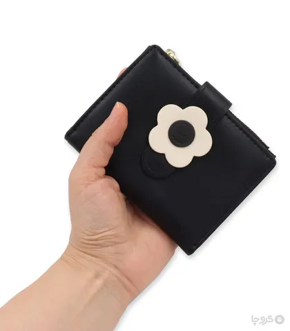کیف پول دخترانه تاشو زیپ‌دار Taomicmic تائومیک میک طرح گل