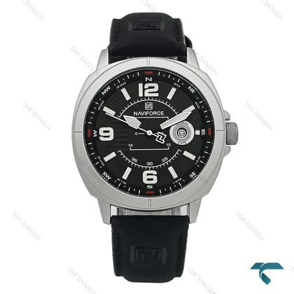 ساعت نیوی فورس مردانه NF8078 سیلور مشکی NaviForce-8313-G