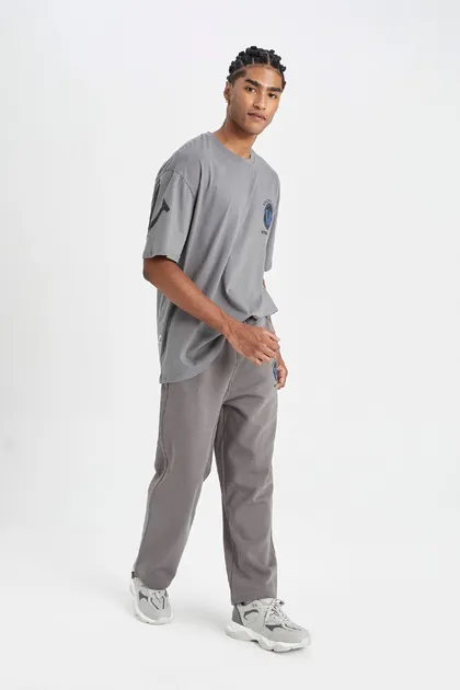 DeFactoFit NBA گلدن استیت واریرز، شلوار ورزشی گشاد و راست با جیب راست C9260AX24AU