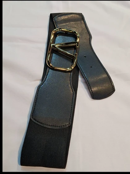 کمربند چرم و کش 7 سانتی