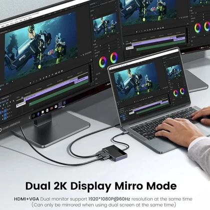 هاب تایپ سی اوریکو ORICO مدل DM-7TS با 7 پورت