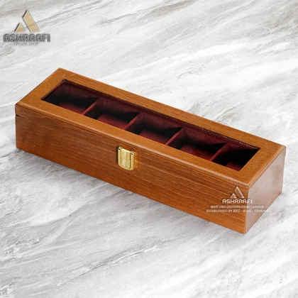 جعبه ساعت مچی 5 عددی چوبی Box Watches 5 WG