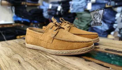 کالج چرم عسلی PULL AND BEAR
