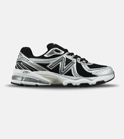 کفش کتانی مردانه و زنانه طوسی مشکی New Balance 860 V.02 مدل 7801