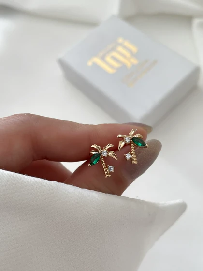 گوشواره میخی نخل ژوپینگ