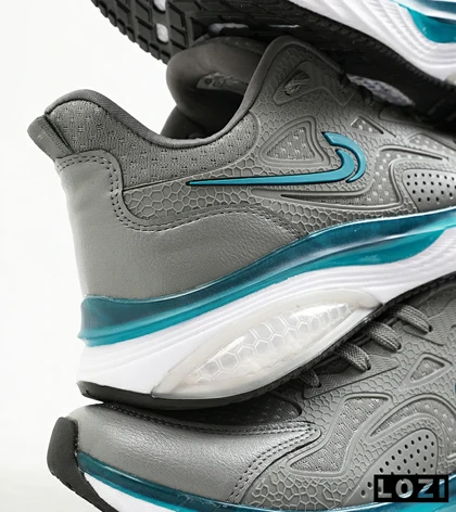 کفش کتانی مردانه طوسی سفید آبی Nike air max pluse