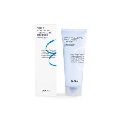 پاک کننده و مرطوب کننده صورت کوزارکس، مدل Triple Hyaluronic حجم 150ml