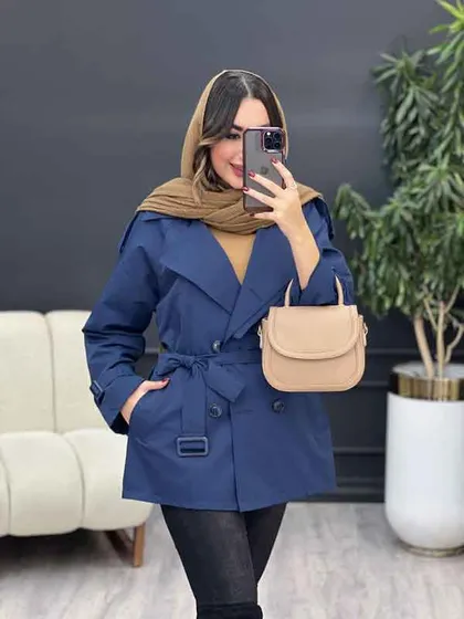 بارانی یقه دوبل شش دکمه