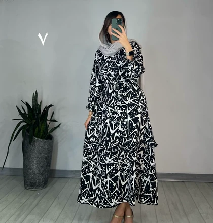 پیراهن مانتویی شکوفه 5