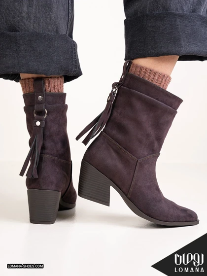 بوت پاشنه وارداتی تگزاسی پشت بندی لومانا - کد 2655