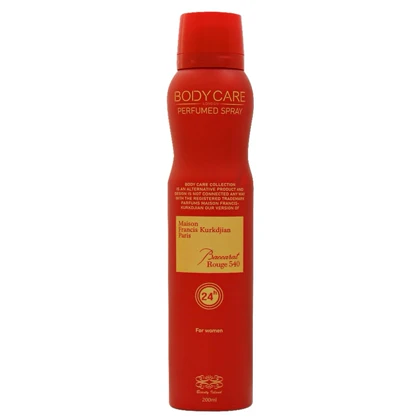 اسپری بدن زنانه بادی کر مدل باکارات رژ 540 Body Care حجم 200 میل