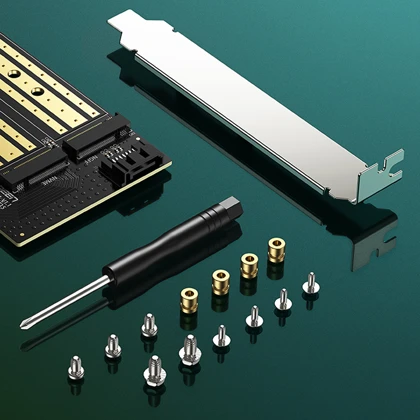 تبدیل PCle 3.0X4 به SSD M.2 M-Key / M.2 B-Key یوگرین Ugreen CM302 70504