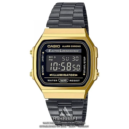 ساعت کاسیو نوستالژیک Casio A168WEGB-1B