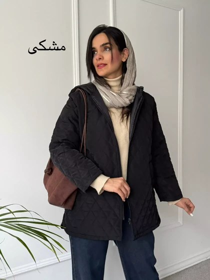 کاپشن زنانه کلاهدار آستردار ونوس **