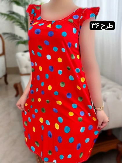 پیراهن نخی ساتینا 2042