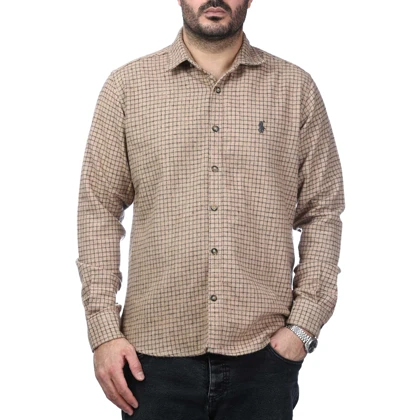 پیراهن آستین بلند پشمی مردانه مدل 6103899