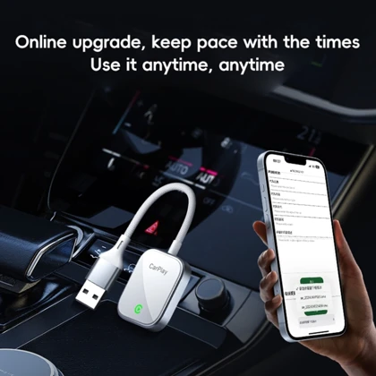 دانگل وایرلس اپل CarPlay و Android Auto یواس‌بی ارلدام CP03 با دانگل تایپ‌سی