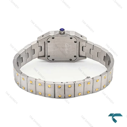 ساعت کارتیر سانتوس زنانه دورنگ طلایی اسمال Cartier-6862-L