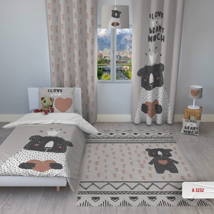 روتختی کودکانه برند مینوریا کیدز طرح تدی کد p-132
