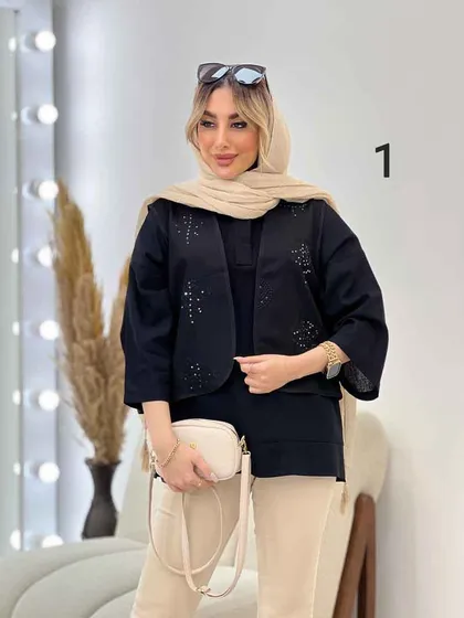 شومیز جلو بسته دو تکه