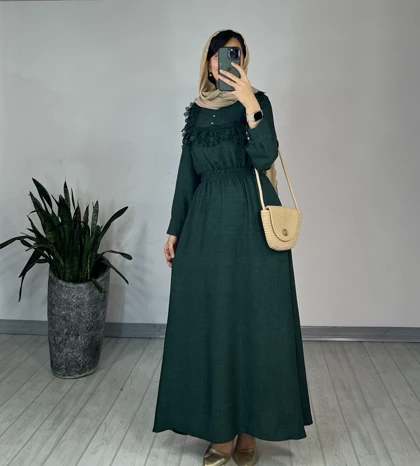 پیراهن مانتویی بلند فرانک 1