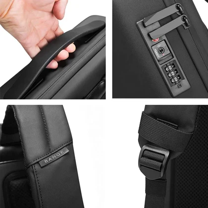 کوله پشتی اورجینال بنج مدل BANGE - BG22092 (دارای قفل TSA ضد سرقت)