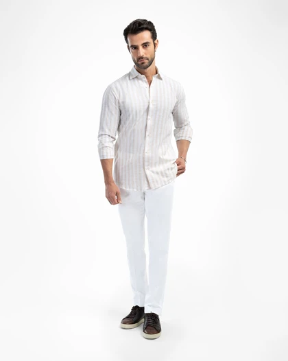 ام کی کالکشن پیراهن آستین بلند mk-25699-cream