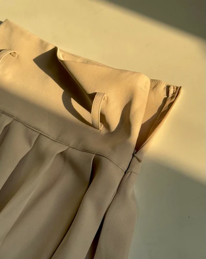 دامن پلیسه کمردار کد 400010