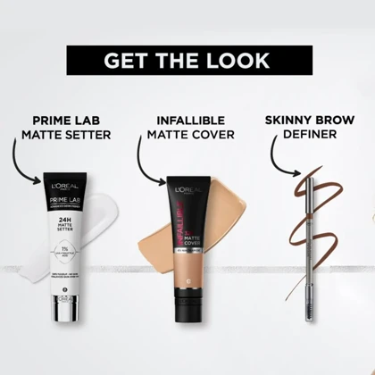 کرم پودر صورت لورآل, مدل Matte Cover شماره 110 مناسب انواع پوست حجم 30 میلی‌لیتر