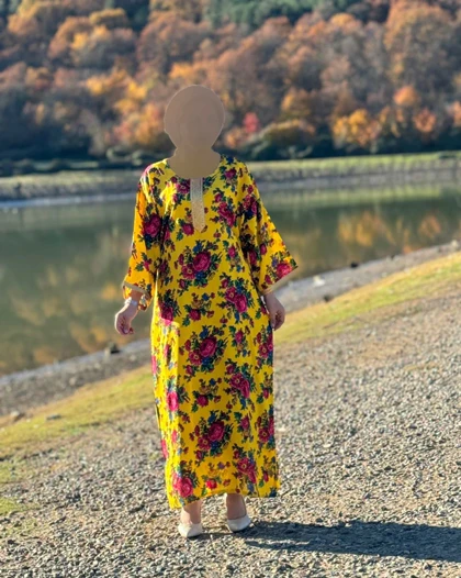 پیراهن ساحلی گل‌دار خارجی 6094