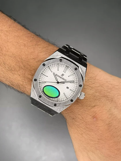 ساعت مچی اودمار پیگه بند سیلور صفحه سفید Audemars Piguet