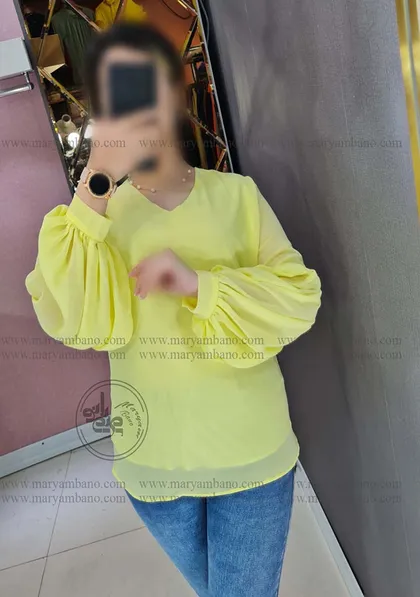 شومیز آستین پفی