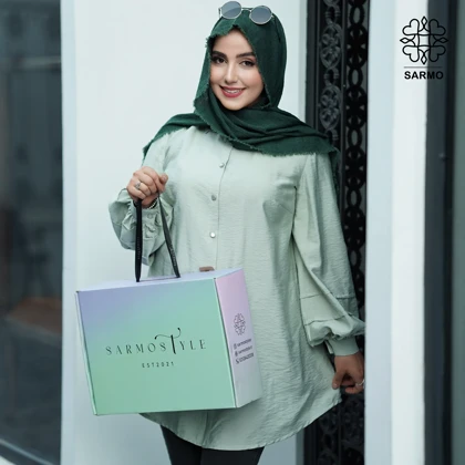 شومیز پاستیلی سبز