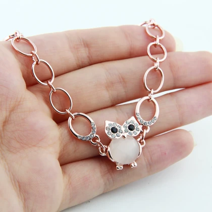 دستبند زنانه مدل جغد فانتزی