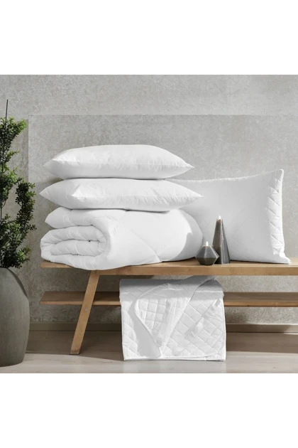 لحاف دو نفره Taç مدل Comfort میکروفایبر - سفید