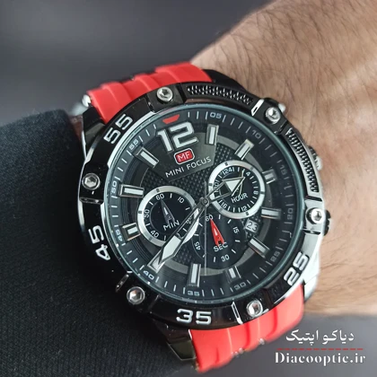 ساعت مچی مردانه اورجینال موتور ژاپن برند مینی فوکوس سه موتور مدل Mf0349G.04 بند رابر