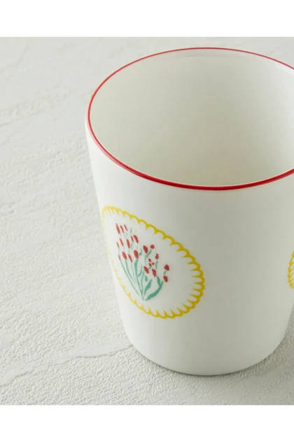 لیوان نوشیدنی چینی English Home مدل Brightfloria - سفید
