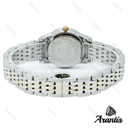 ساعت الکسا A0099 زنانه سیلور طلایی صفحه سبز w-10098