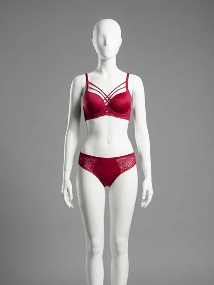 ست شورت و سوتین فنر دار هارنس دار گیپور