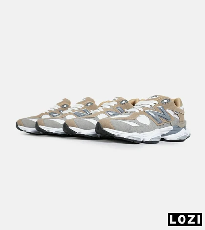 کفش کتانی مردانه و زنانه کرم طوسی NEW BALANCE 9060 مدل 7317