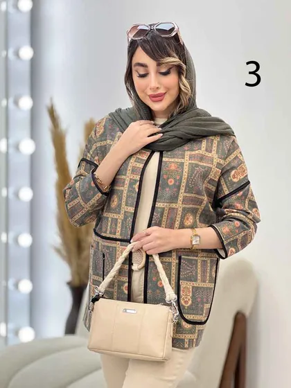 مانتو نوار دوزی برش‌دار