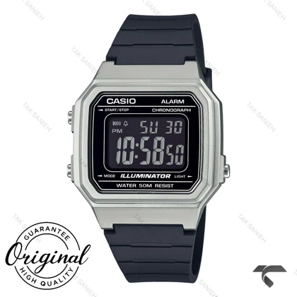 ساعت کاسیو مردانه W-217HM-7BV اصل نقره ای مشکی Casio-11956-G