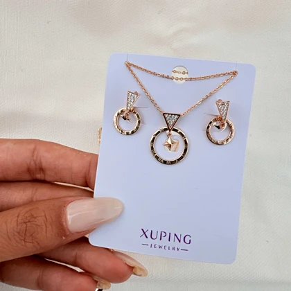 نیم ست اشکال هندسی ژوپینگ همراه زنجیر